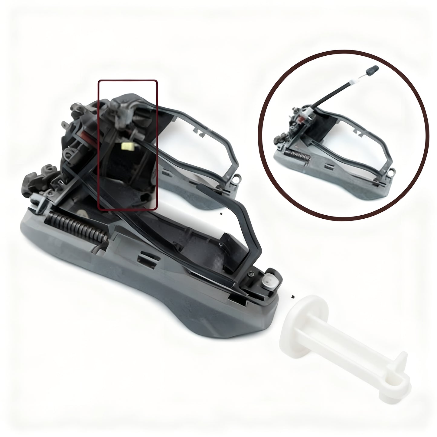 Soporte de la manija de la puerta del coche, soporte delantero derecho 51218243616 para BMW X5 E53 2000-2006