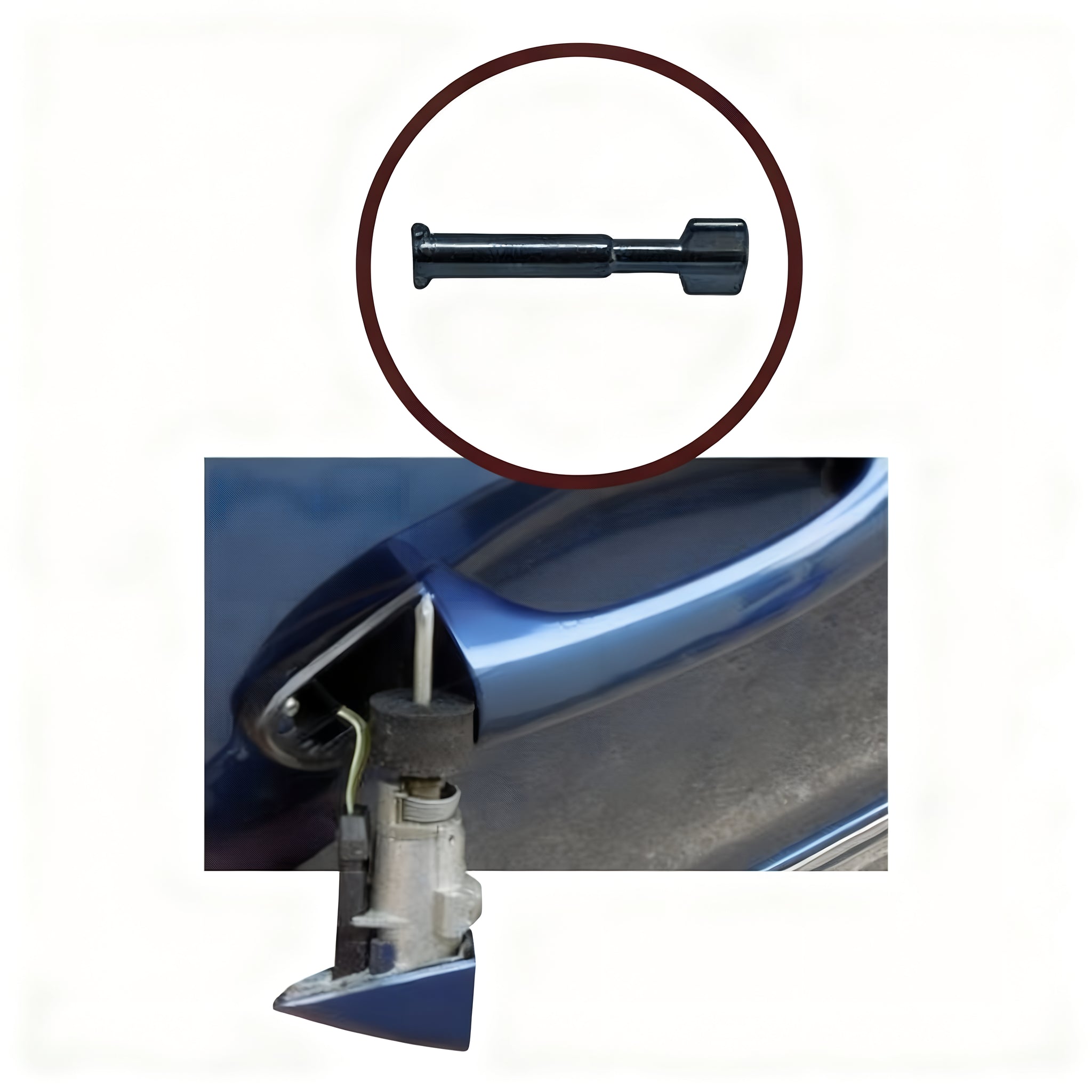 Door Lock Cylinder Guide Spindle Front for Mercedes Benz C180 W202