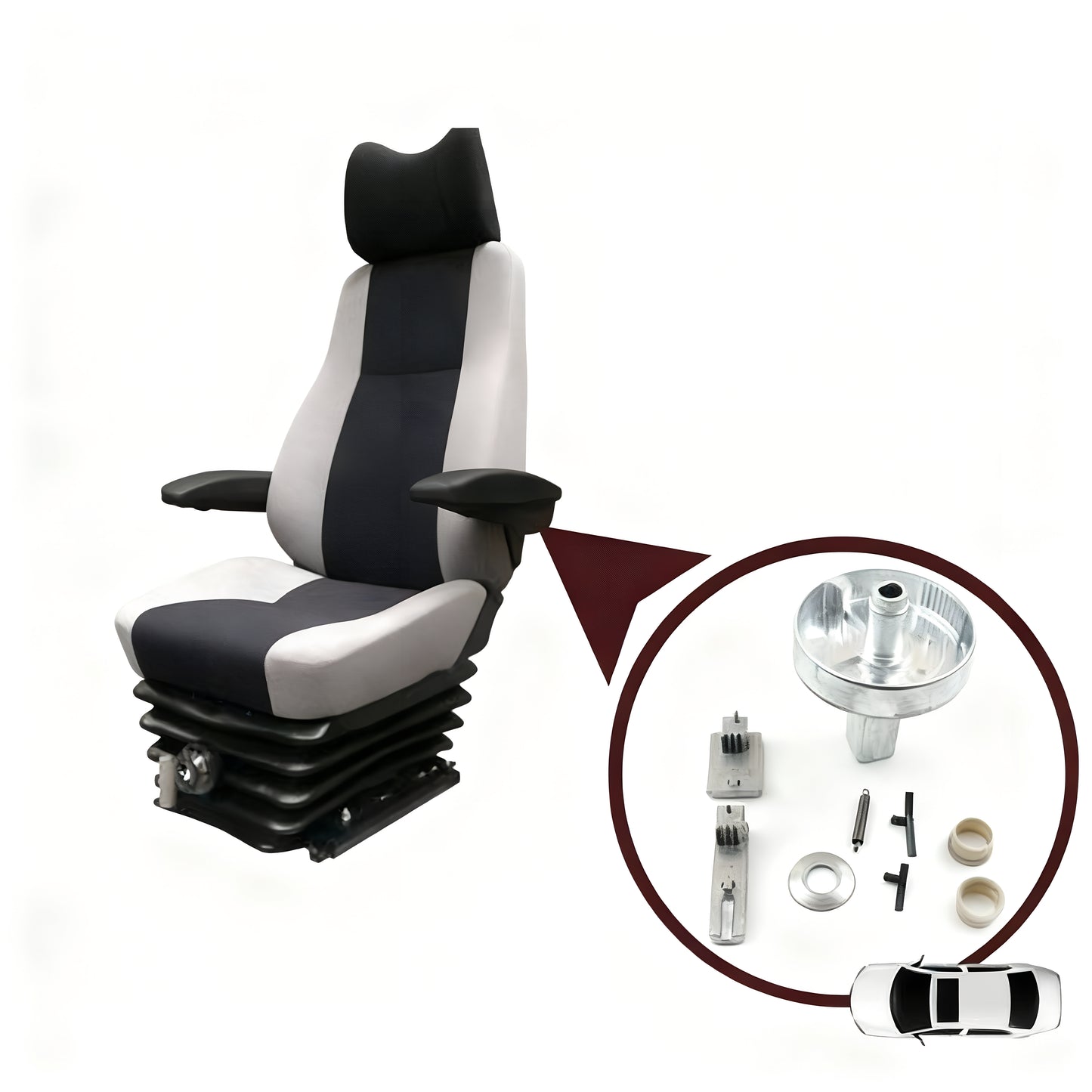 Seat Left Arm Armrest Latch Bracket for Mercedes Vito Viano W639 Sprinter MK2 906 VW Crafter 2E 2F