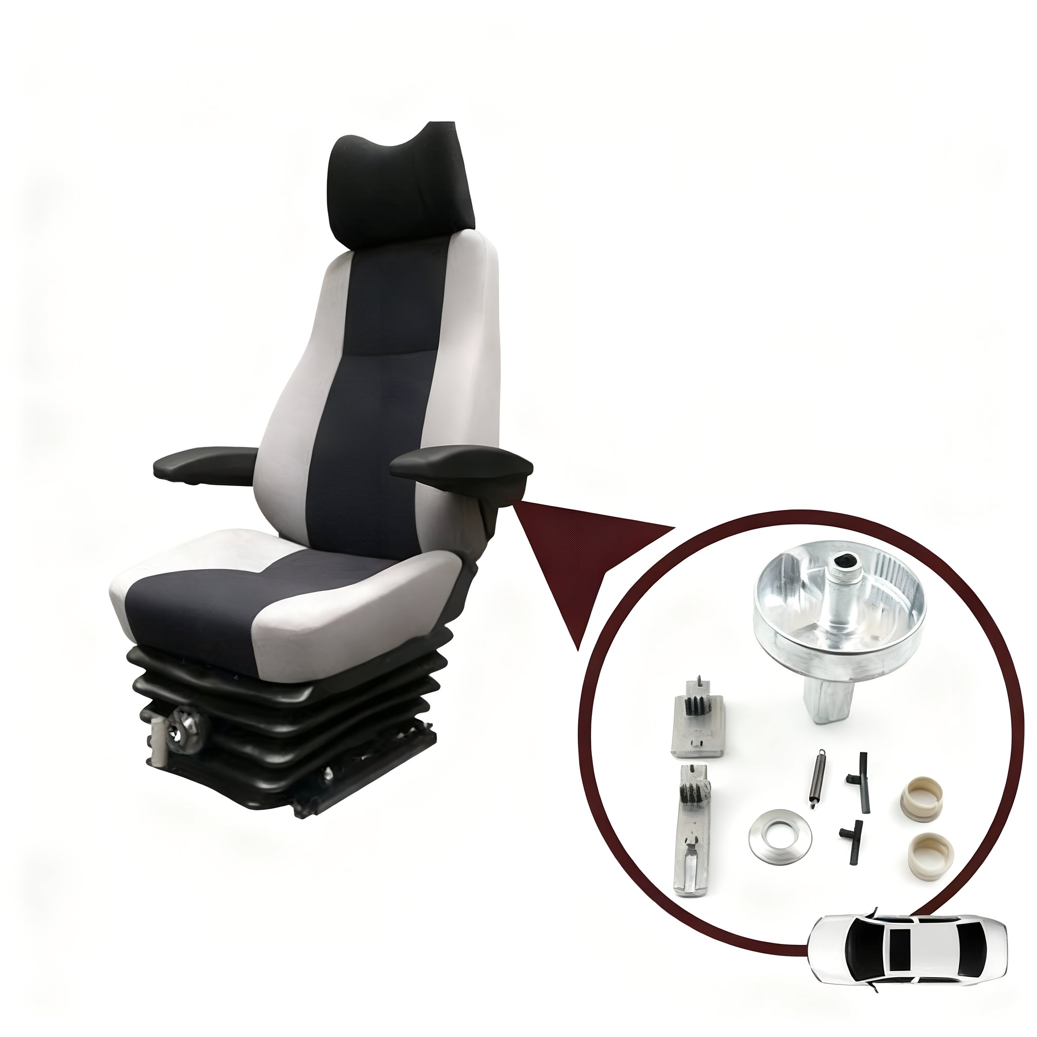 Seat Left Arm Armrest Latch Bracket for Mercedes Vito Viano W639 Sprinter MK2 906 VW Crafter 2E 2F