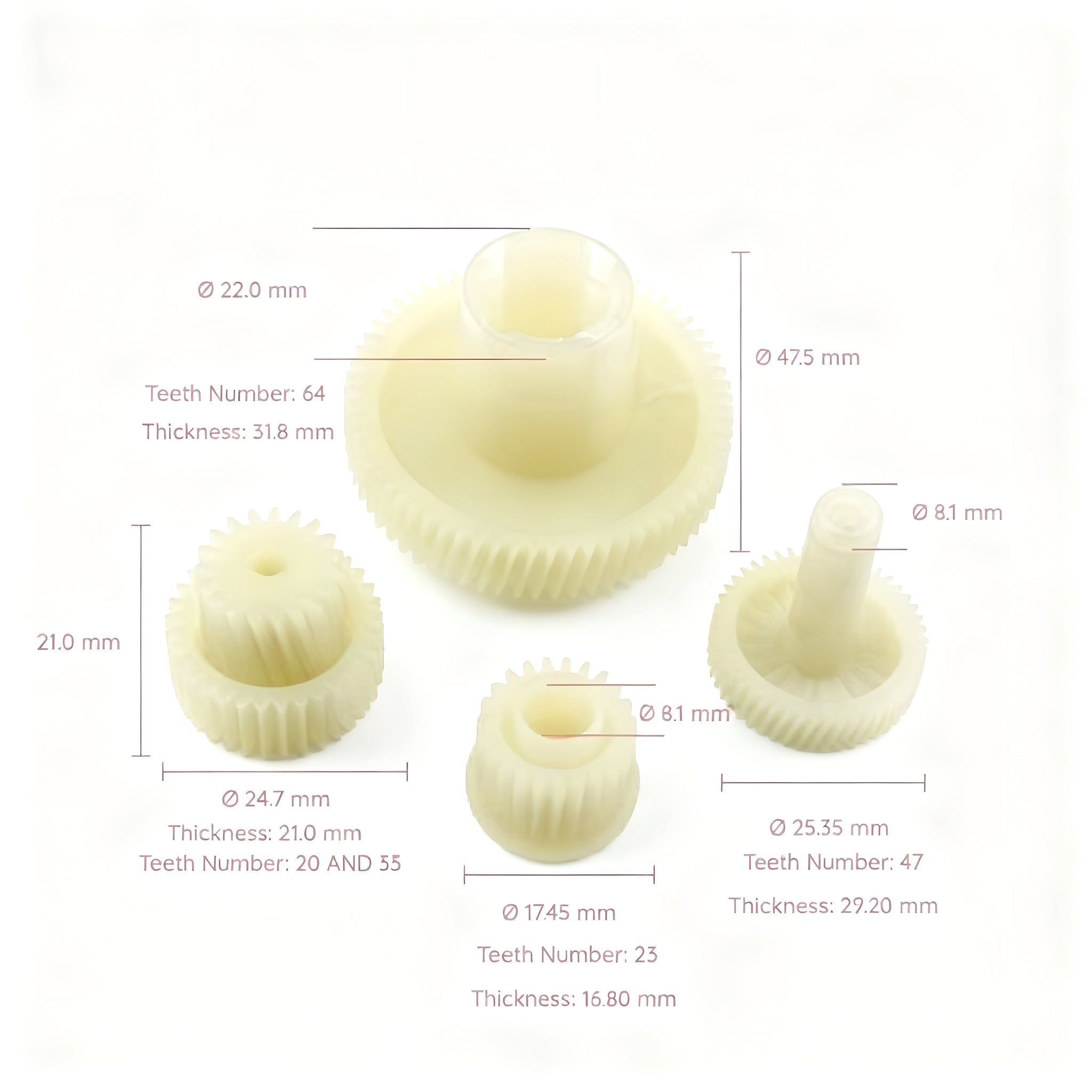 Juego de engranajes de reparación del actuador del freno de estacionamiento para BMW X3 X5 X6 Range Rover Discovery