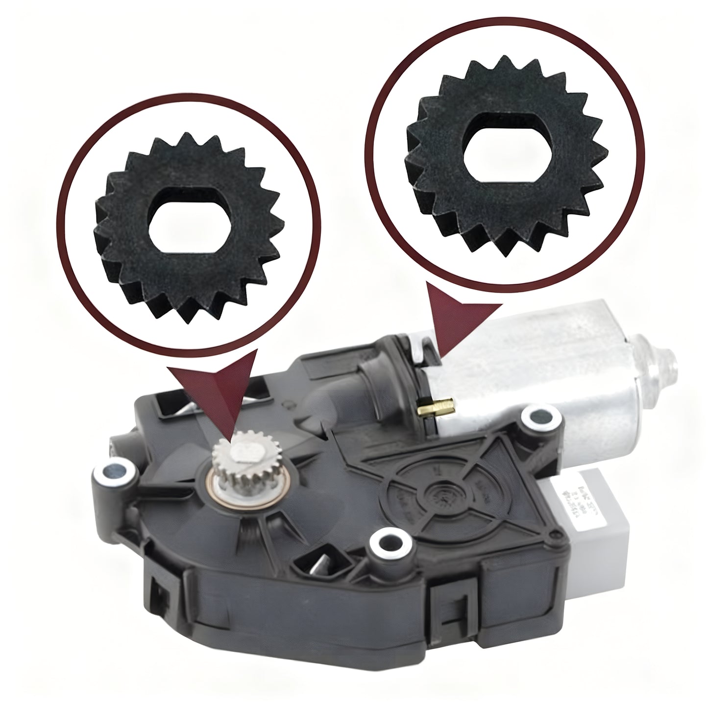 Engranaje del motor del techo corredizo A2048201442 (19 dientes, diámetro 45795 mm) para Mercedes, BMW, Ford, Jaguar, VW, Volvo, Audi y Skoda