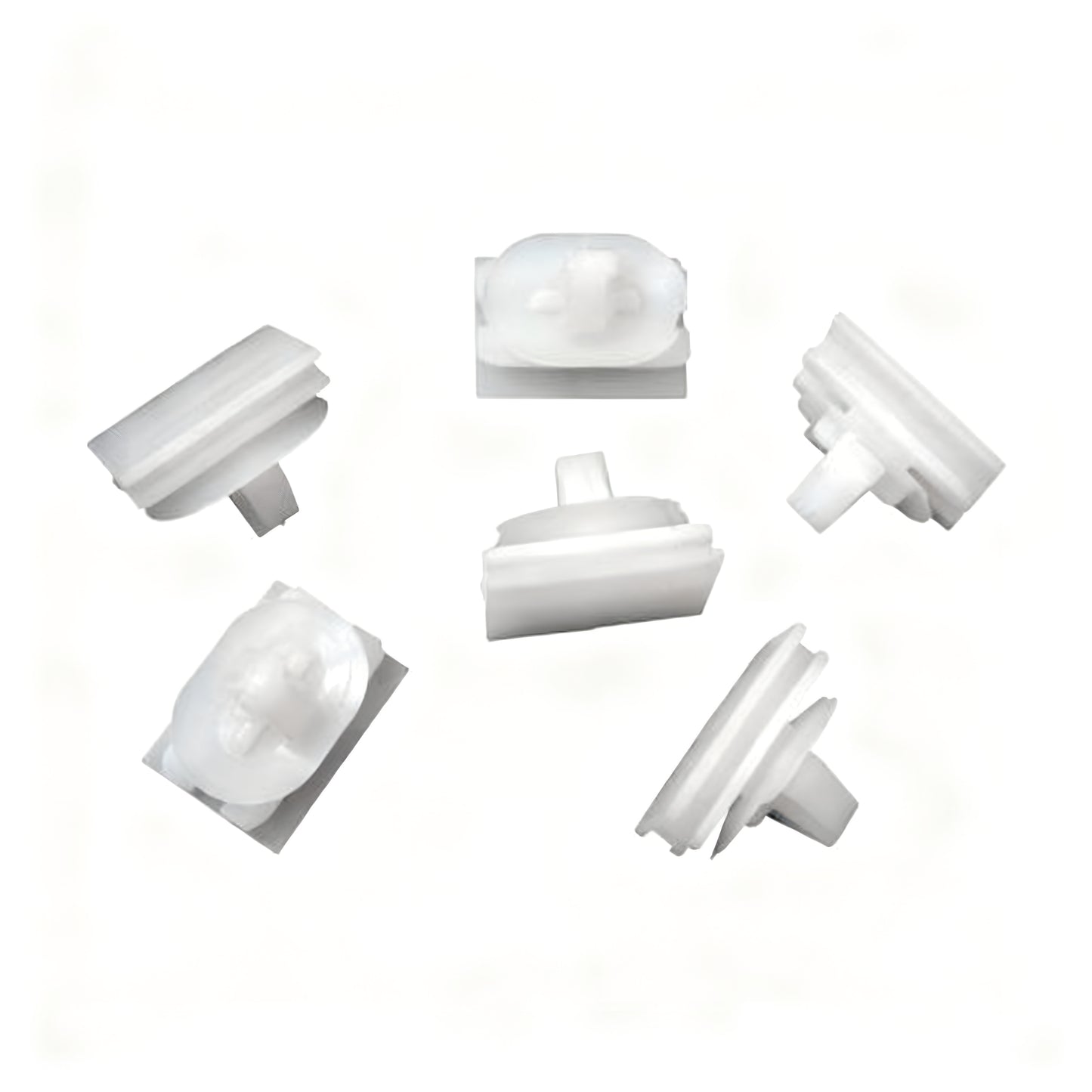 10 clips de moldura para Renault Kangoo Clio 7703067448. Tamaño de la cabeza: 22 mm x 16 mm. Se adapta a orificios de 8 mm.