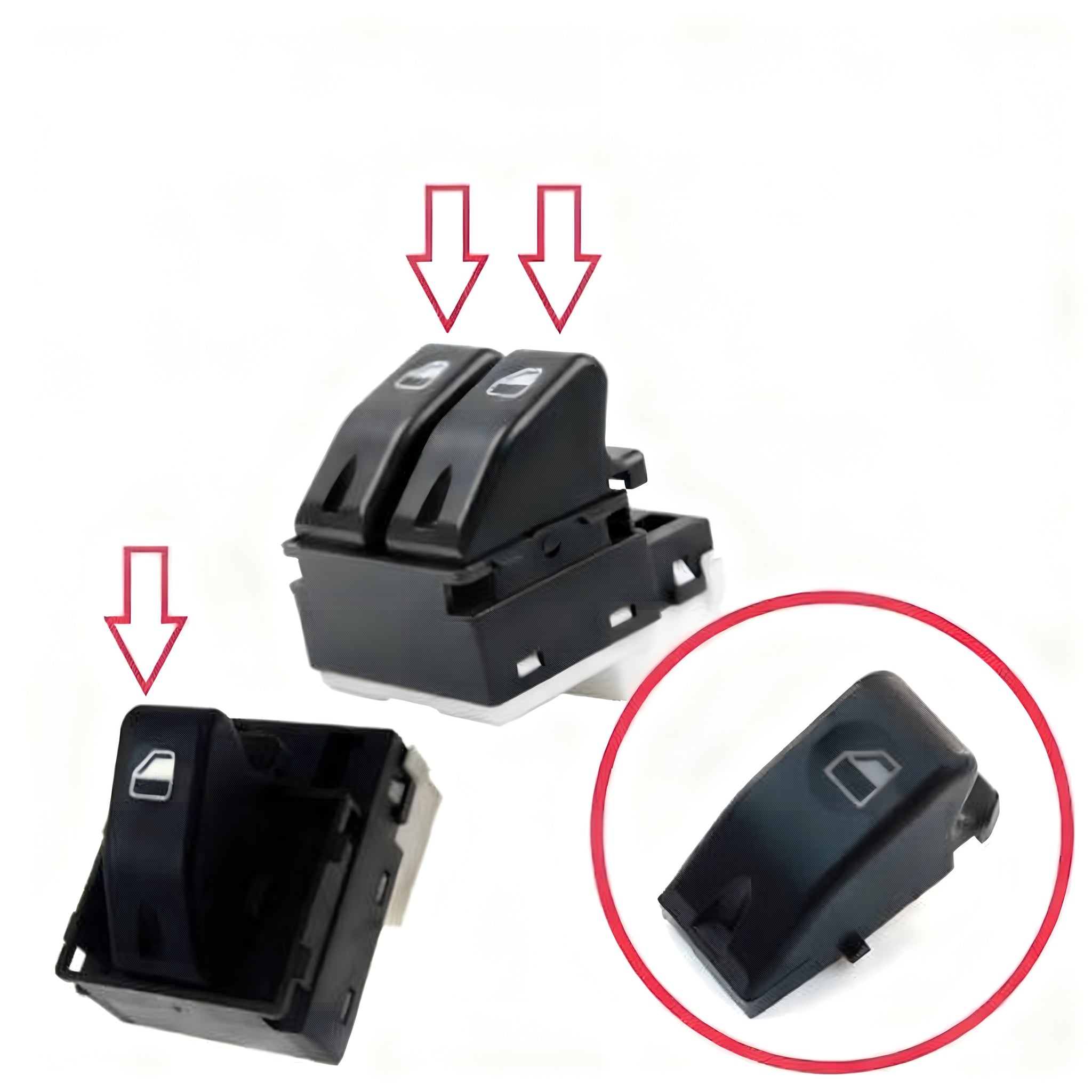 1 Piece Window Switch Button Repair Cover 717135614 For Fiat Siena Palio Strada MK1