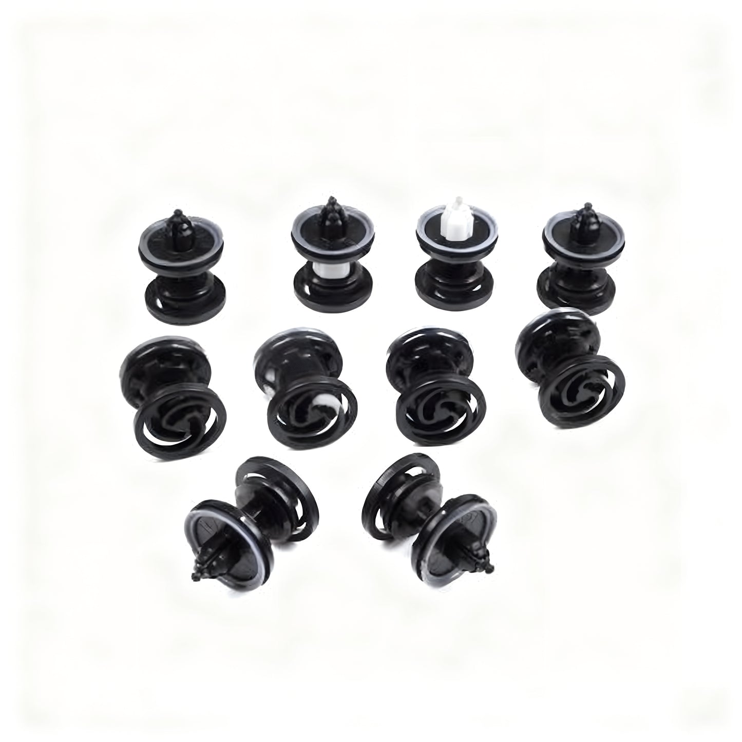 10 Pieces Door Panel Retainer Black for VW Audi 7L6868243