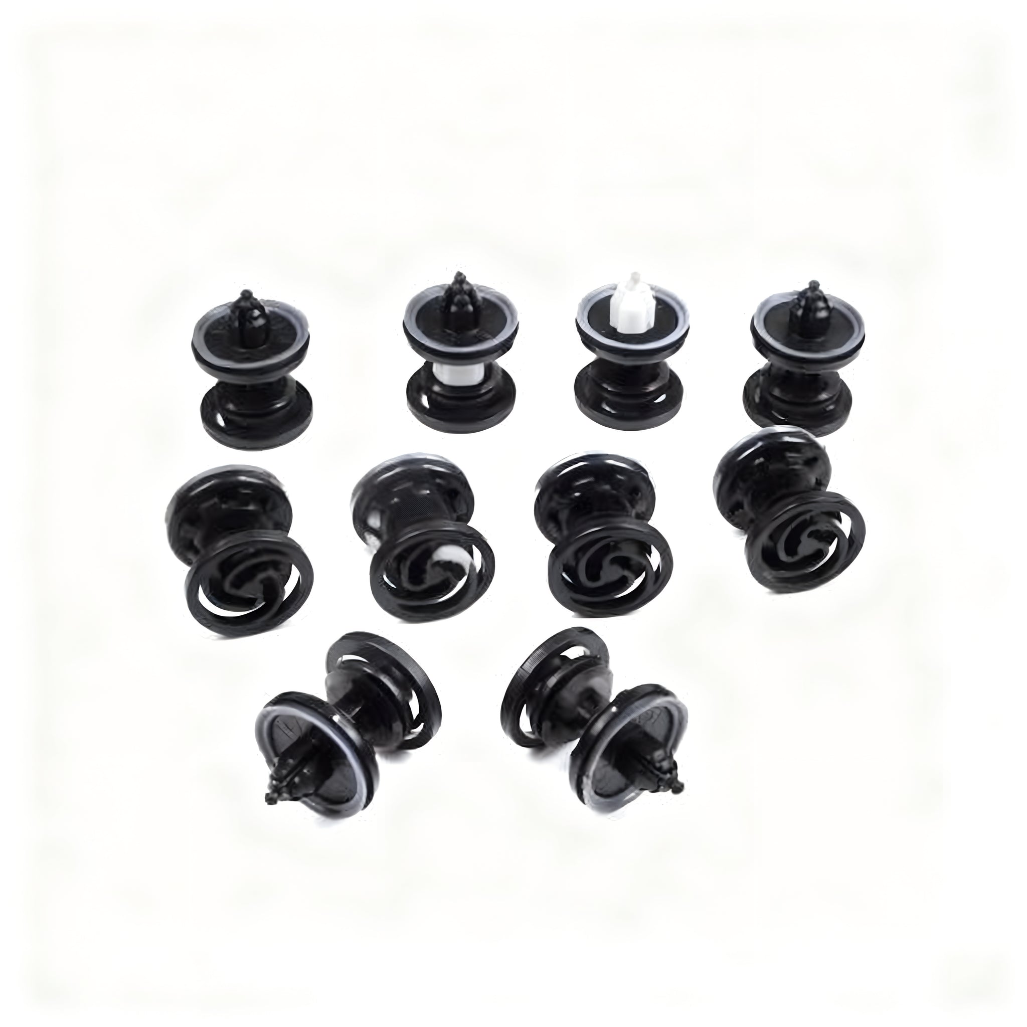 10 Pieces Door Panel Retainer Black for VW Audi 7L6868243